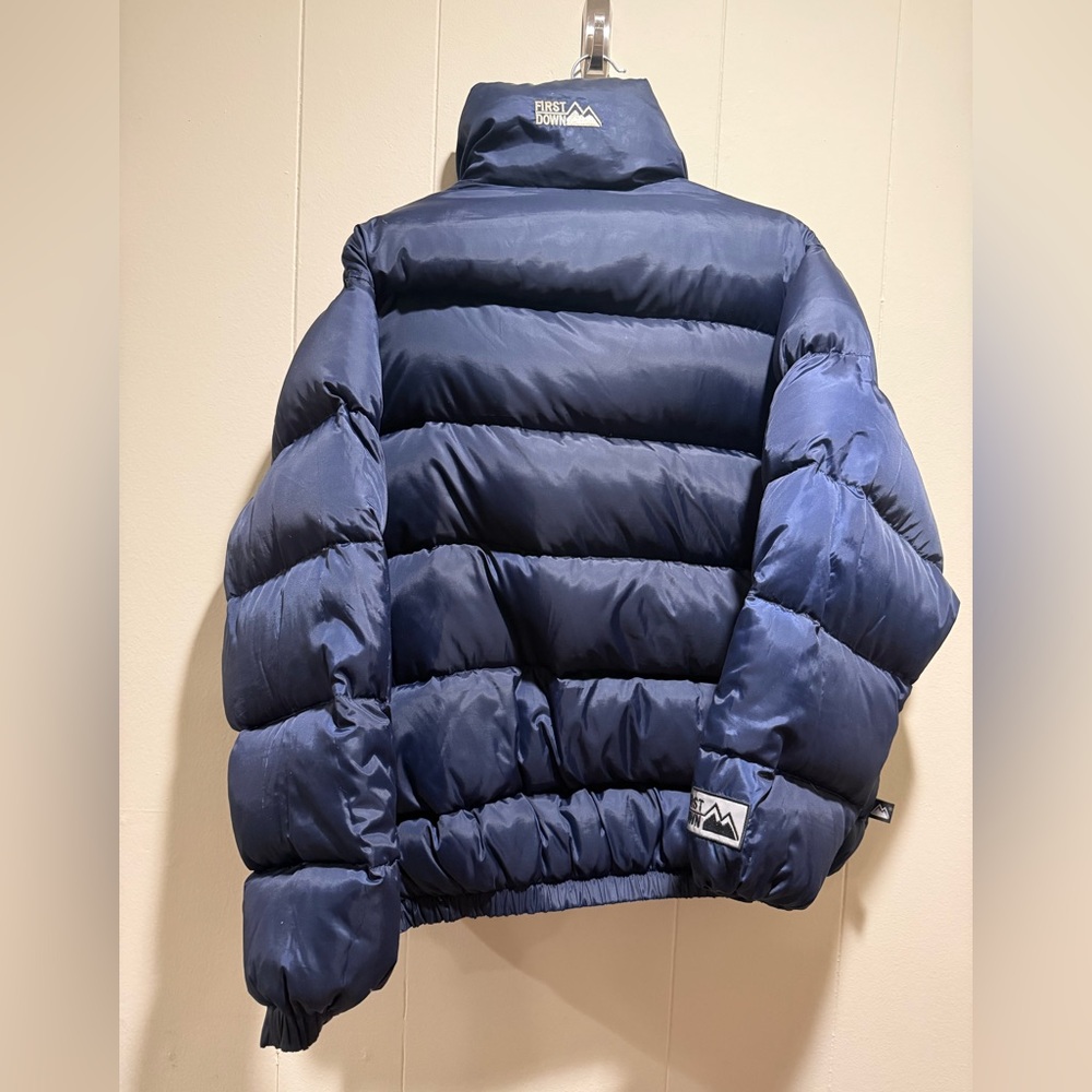 First Down Reversible Puffer Jacket Ripstop Y2K - image 8